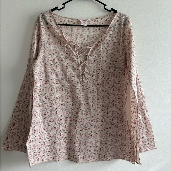 Guess Y2K cotton tunic top size M Hippie Boho - Picture 1 of 15